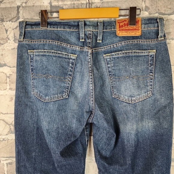 Lucky Brand Dungarees Easy Rider Midrise Straight Leg Jeans Size 32 Reg - Picture 11 of 16